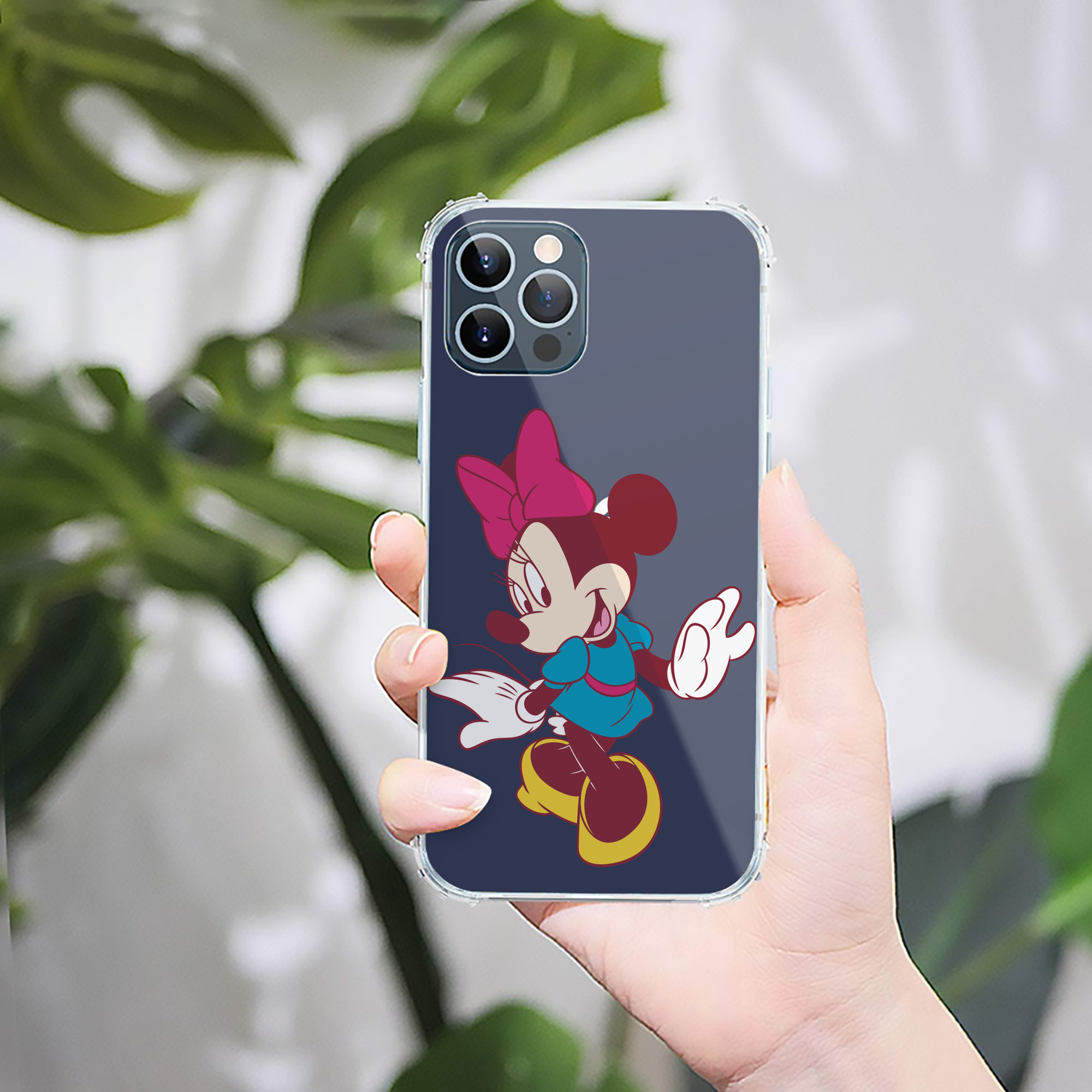（画像用） ミッキーマウス Mickey Mouse 【iPhone 12シリーズ対応】透明スマホケース（クリアソフトケース）